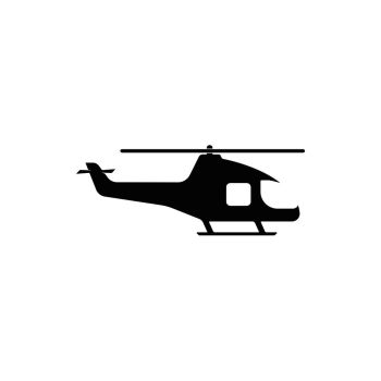 Helicopter logo vector icon illustration design